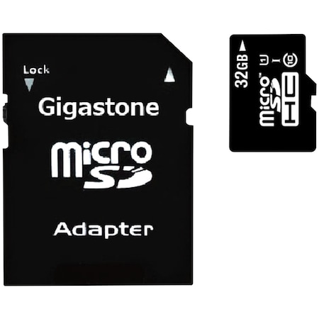 Gigastone Prime Series 32GB microSD Card with Adapter GS-2IN1600X32GB-R